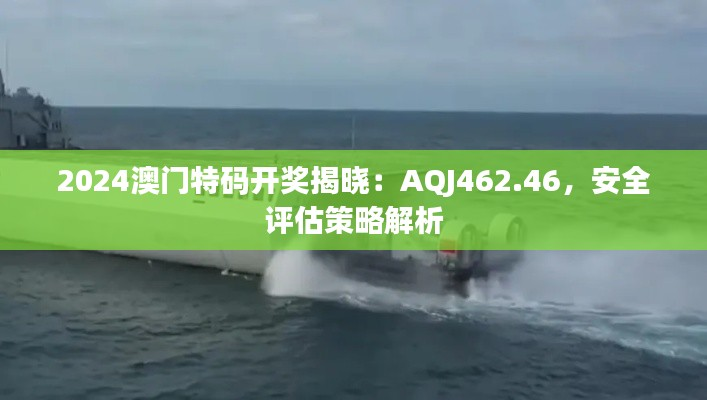 2024澳门特码开奖揭晓:AQJ462.46,安全评估策略解析
