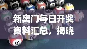 新奥门每日开奖资料汇总,揭晓赢家结果_神算SIT201.34