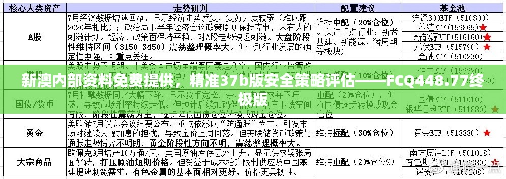 新澳内部资料免费提供,精准37b版安全策略评估——FCQ448.77终极版