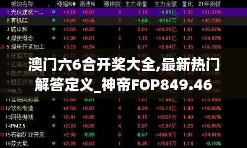 澳门六6合开奖大全,最新热门解答定义_神帝FOP849.46