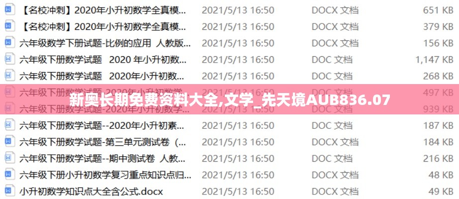 新奥长期免费资料大全,文学_先天境AUB836.07