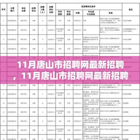 11月唐山市招聘网最新招聘及全面评测介绍