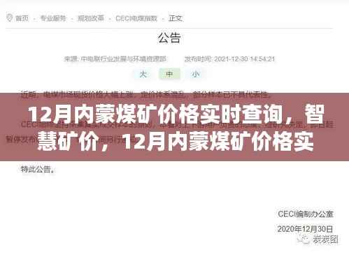 科技赋能煤炭市场,实时查询12月内蒙煤矿价格,智慧矿价新纪元